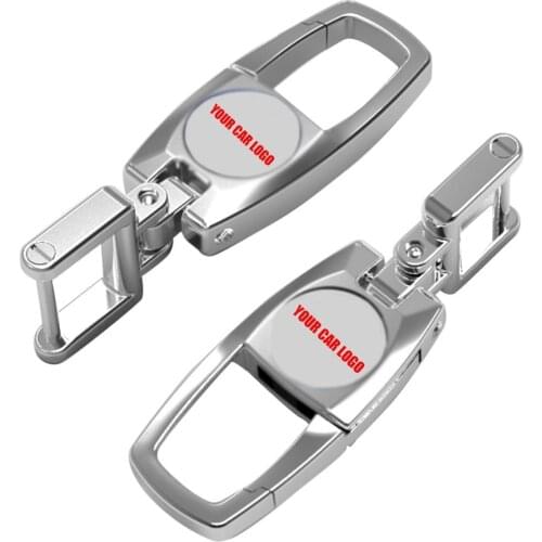 Fashion Metal Keychain Car Logo Keyring Key Holder for Honda Audi VW Benz Ford