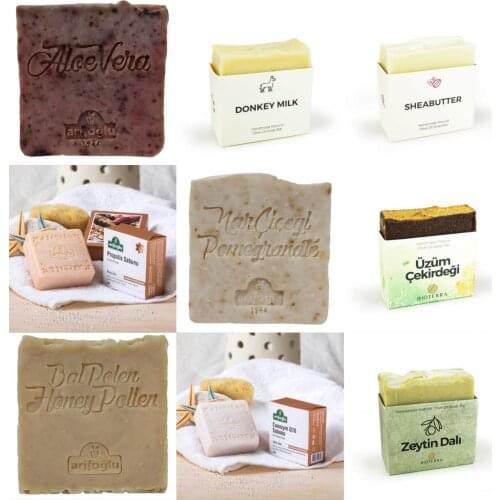 Arifoğlu Bioterra 13 different Soap 100% Natural Handmade Moisturizing Antibacterial Softness and radiance to the skin Whitening