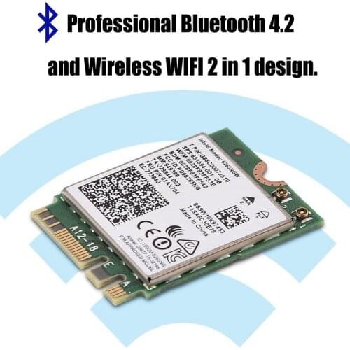 New Intel 8265 NGW MiMO Module Wireless AC 1200Mbps Dual Band 2.4G / 5G WiFi 5 Bluetooth 4.2 Adapter M.2 Chip For Windows Linux