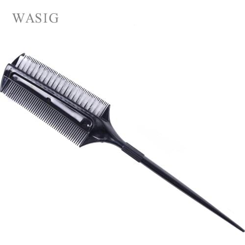 Professional Hairdressing Double Side Dye Comb with Nylon Hair Drying Brush Tinting Combs Hair Color Brush Hair Styling Tools