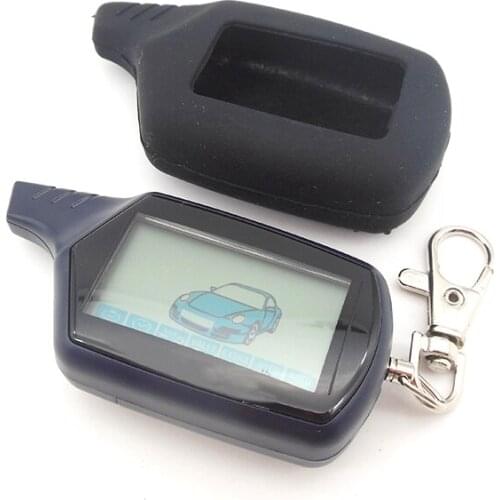 2-way B9 LCD Remote Controller Keychain Key Fob for Russian Version Vehicle Security Two way Car Alarm System Twage Starline B9