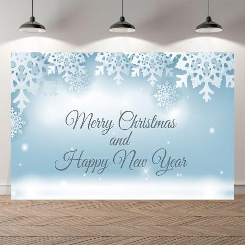 Seekpro Photography Background Merry Christmas Happy New Year Party Cartoon Snow Forest wood house Backdrop Photo Photocall