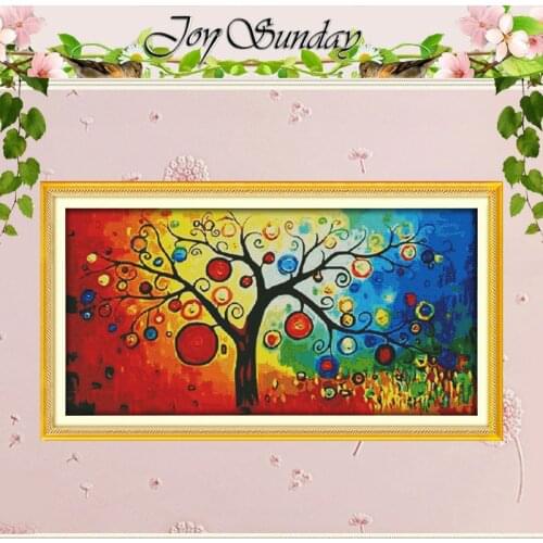 The Money Tree (2) Counted Cross Stitch11CT 14CT Cross Stitch landscape Cross Stitch Kit Embroidery for Home Decor Needlework