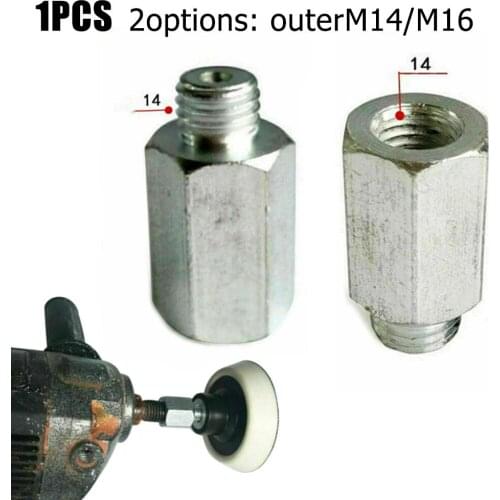 M14 M16 Angle Grinder Polisher Interface Converter Polishing Machine Drill Bit Screw Connecting Rod Thread Adapter Power Tools