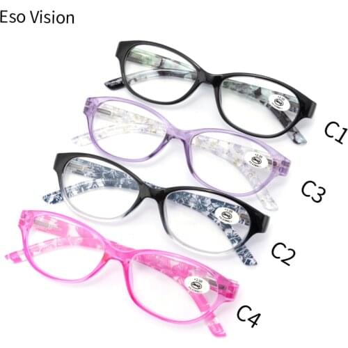 Womens Designer Fashion Reading Glasses for sale in high quality Oval Crystal Readers for Woman Black Purple Pink Discount case