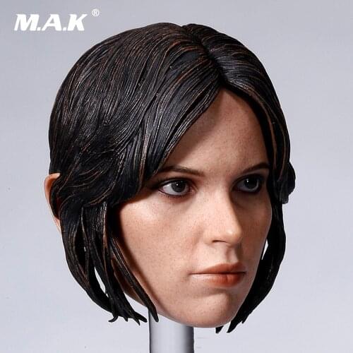 1/6 Scale Female Head Sculpt Accessory Felicity Jones Head Carving Model Toys for 12 inches Action Figure Body