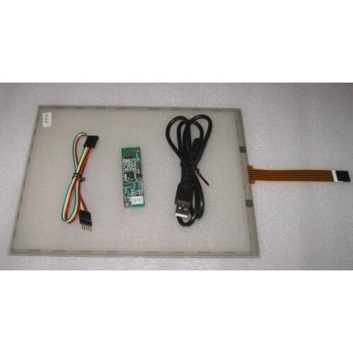 10.4 inch 225.29.1mm*173.74mm touch panel 4 wire resistive touch screen with USB port controller+Touch controller card+CD Room