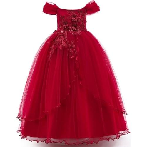 2020 Girls Dress Piano Princess Dress Kids Dresses For Girls Costumes Teenager Bridesmaid Wedding Party Gown Children Clothing