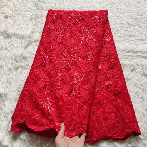 African Lace Fabric 2021 High Quality Nigerian Swiss Voile Lace 100% Cotton Embroidery French Net Fabrics For Sewing JL069