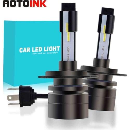 H4 HB2 9003 Car LED Headlight Bulbs 60W CSP Super Mini Fog Light Headlamp3000k 4300k 6000K 12000k 12V 8000LM 2PCS