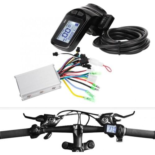 24/36/48V 350W E-bike Brushless Controller LCD Display Panel Thumb Throttle Electric Bicycle Scooter Controller