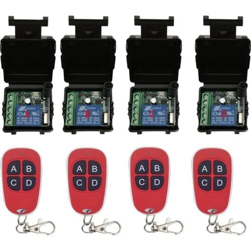 DC12V 1CH 1 CH 10A Radio Controller RF Wireless Relay Remote Control Switch Transmitter+Receiver Garage Doors /window