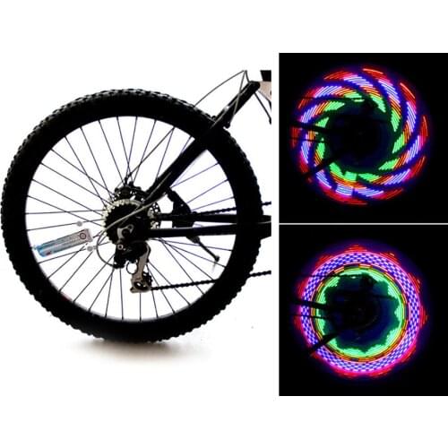 Colorful 32-LED Bike Light 32 Pattern Bicycle Tire Wheel Spoke Decorative Lamp