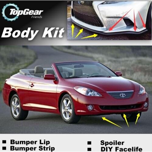 For TOYOTA Camry Solara Mark V Bumper Lip / TOP Gear Fans Spoiler Deflector For Car View Tuning / TOPGEAR Body Kit / Strip Skirt