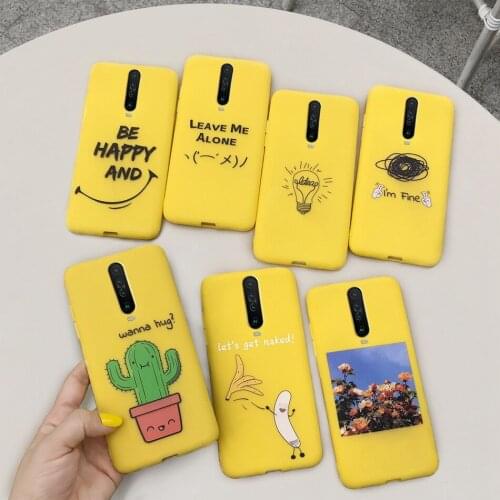 For Xiaomi Poco X2 Case Cartoon Cactus Candy Silicone Back Cover For Xiaomi Redmi K30 Cover Bumper Redmi K30 5G Soft TPU Cases