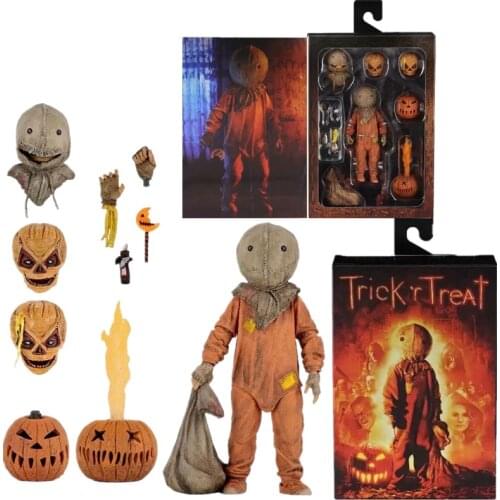 18cm New NECA Figure Trick R Treat Figure Classic Film Movie Trick R Treat Action Figures Model Toy Doll Halloween Gift