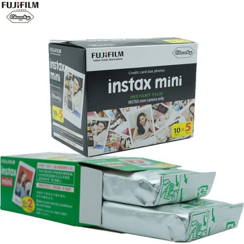 10 20 40 50 Sheets Fuji Fujifilm Instax Mini 9 8 Film for Instant Mini 11 9 7s 25 50s 90 Camera Sp-2 Photo Paper White Edge Film