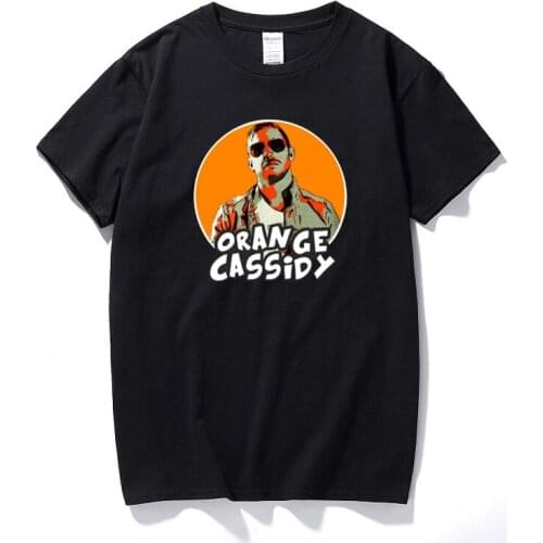 Orange Cassidy Wrestler T Shirt 90s Fashion Vintage Tees Cool Men Streetwear Graphic Tshirts Top Cotton Short Sleeve T-shirts