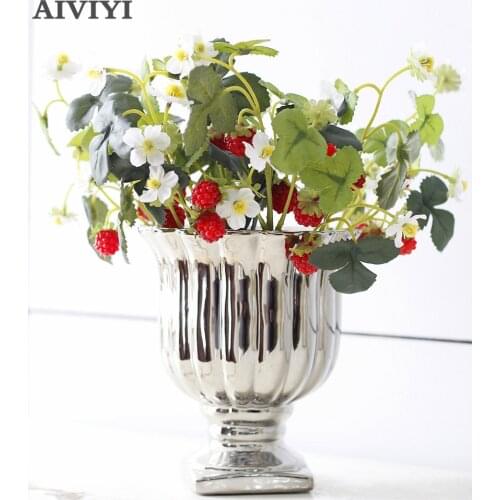 Artificial strawberry handmade DIY mulberry vivid fruit artificial flowers for wedding family party decoration