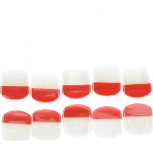 10Pcs/Set 3.2*3.7cm Small Mini Cheap Flat Soft Hair Face Makeup Blush Powder Brush Cosmetic Beauty Brushes Tools For Women Girls