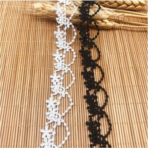 Polyester Lace Small Bar Code Ornament Accessories Wearable Ribbon Flower Handmade Dress Accessories