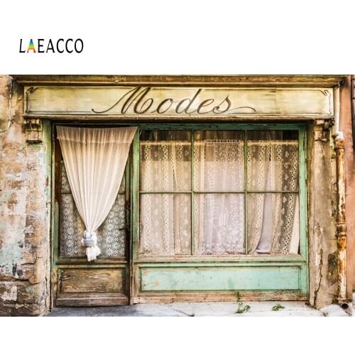 Laeacco Old Rural House Lace Curtain Window Porch Party Scenic Photo Backgrounds Photographic Backdrops For Photo Studio