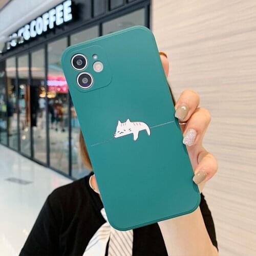 Cartoon Phone Cover For iPhone 12 11 Pro Max X XS XR Max 7 8 7Plus 8Plus 6S Soft Silicone Case Shockproof bumper shell for girls