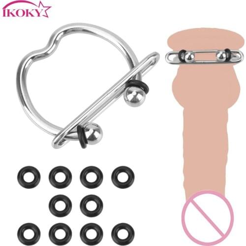 Male Chastity Device Penis Ring Chastity Cage Ball Stretcher Stainless Steel Metal Cock Ring Sex Toys for Men Sex Shop