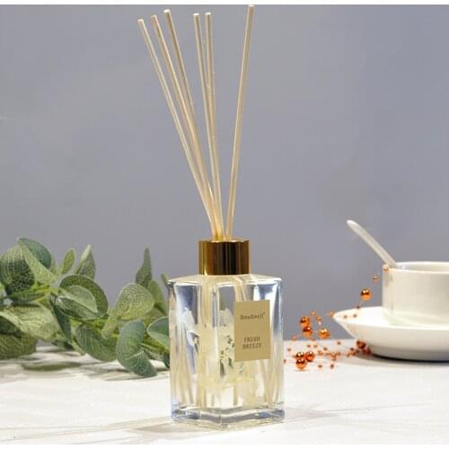125ml Reed Oil Diffusers Set with 6pcs Aroma Natural Sticks Glass Bottle and Essential Oil Room No Fire Aromatherapy Oil Sets