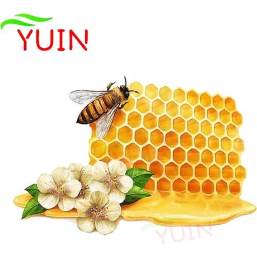 Delicious Honey Car Sticker Cartoon Style Fashion PVC Body Decoration Accessories Waterproof Sunscreen Exquisite Decal 15*10cm