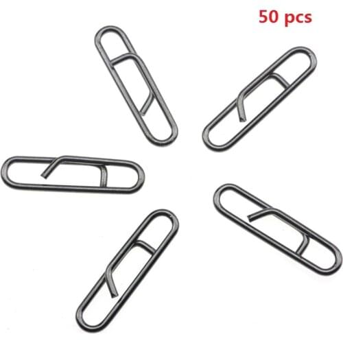 NEW 50Pcs Powerful Fast Link Clip Snap Fishing Tackle Quick Change Lead Links Clips Interlock Accessories Wholesale