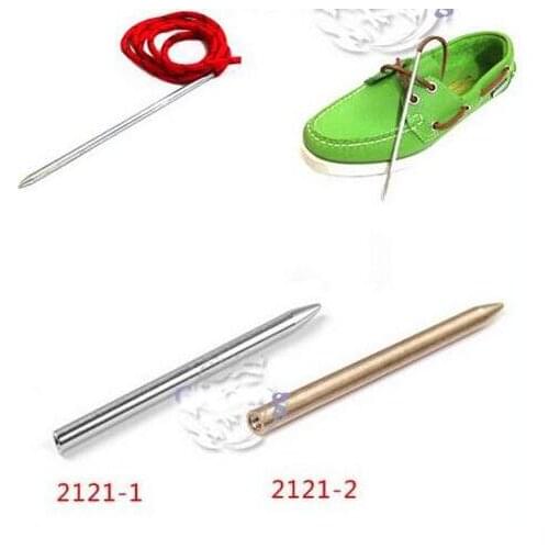 Party Favors Hot Sell 3"Steel Paracord Needle Silver Golden With Screw Thread Shaft Tip Stiching Fid Knit Weaving Paracord