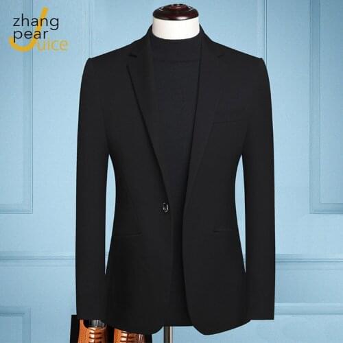 New Arrival Elegant Men Classic Business Blazers Suit Sets Men Long Sleeve Slim Fit Blazer Men Wedding Party Blazer