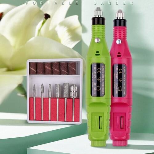 Nail File Art Electric Drill File Machine Polishing Tool USB Plug-in Manicure Grinding Set 3000-20000 Rpm 50-60HZ