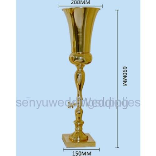 12pcs)60cmH)andle Holders Metal Candlestick Flower Vase Table Centerpiece Event Flower Rack Road Lead Wedding Decoration seu1344