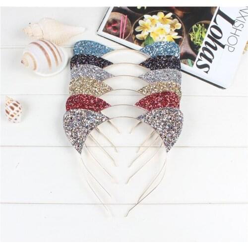Glitter Cat Fox Animal Ear Cosplay Hairband for Hair Headband Headwear For Party wedding birthday Halloween