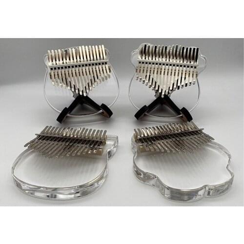 Crystal thumb piano transparent 17-tone finger piano instrument beginners finger piano acrylic