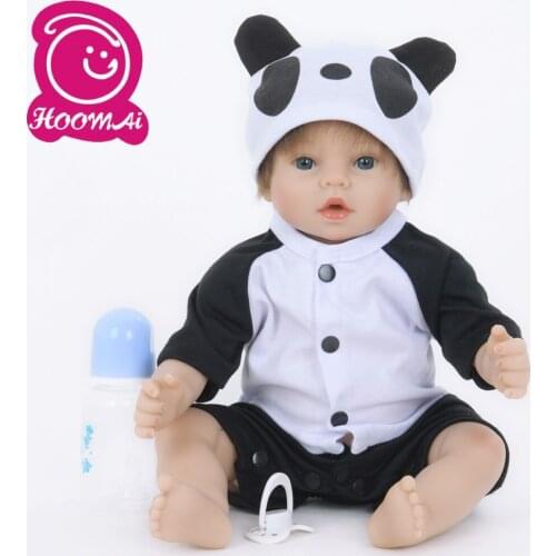 Lifelike Bebe Reborn Dolls 45CM Cute Cloth body Silicone Handmade Baby 18 Inch Toy Doll For Kid Birthday Gift Early Education