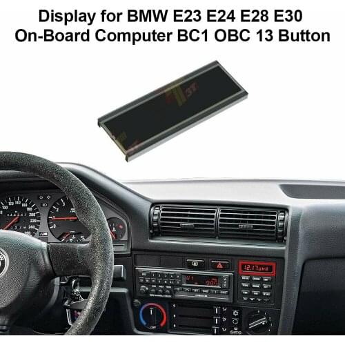 13 Button Clock LCD Repair Display for BMW E30 E28 Board computer BC1 OBC 325i 325e 325is 325ic 528e 535i
