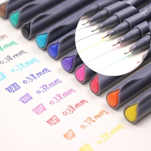 Jonvon Satone 50pcs(5lot) Fineliner Drawing Pen Cartoon Design Water Color Pens Stationery Office School Supplies For Wholesale