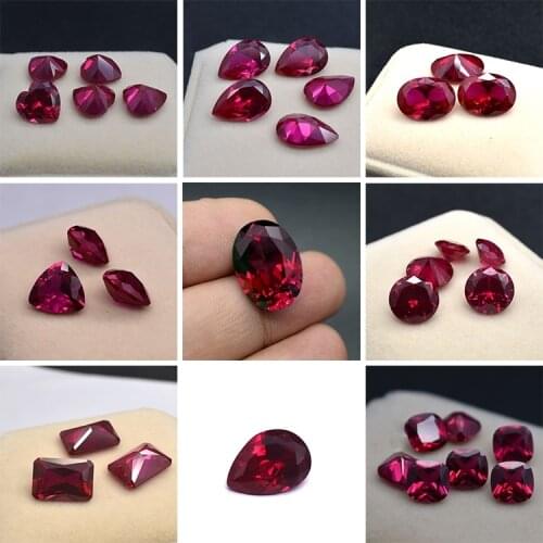 Wisdom and Guardian Stone 3A Mozambique Ruby Corundum Spinel Various Shapes Mosaic Jewelry Diy Pigeon Blood Red Stone of Jewelri