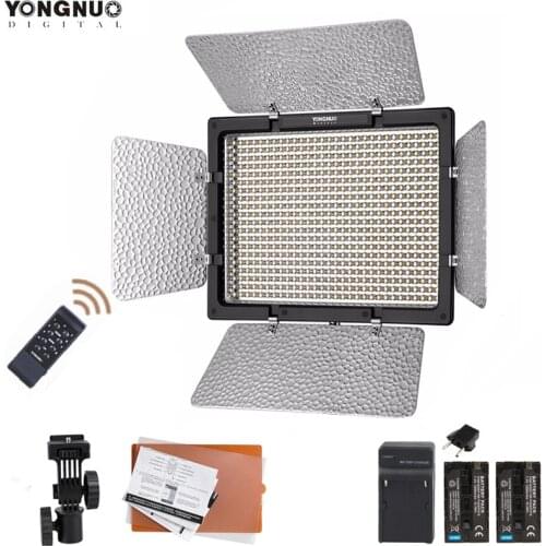 YONGNUO YN600L II YN600II 600 LED Video Light Panel with Battery KIT,YN600 LED Lighting 3200-5500K/5500K +2Pcs Battery KIT