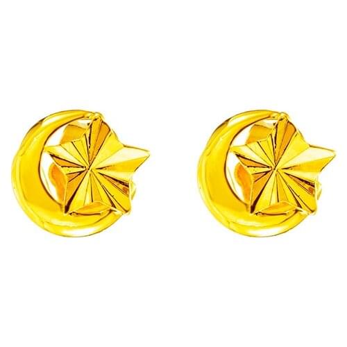 VAMOOSY Stud Earrings for Women Fashion Jewelry 2020 Indian Real 24K Gold Earings Wedding Jewelry Wholesale Kolczyki Damskie