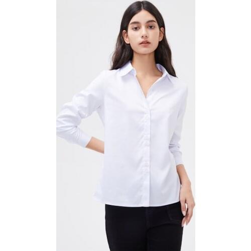 2021 Spring Autumn Tops Women Solid Shirts Slim Fit Blouses Casual Female Top Long Sleeve Blusas Business Work Office Lady