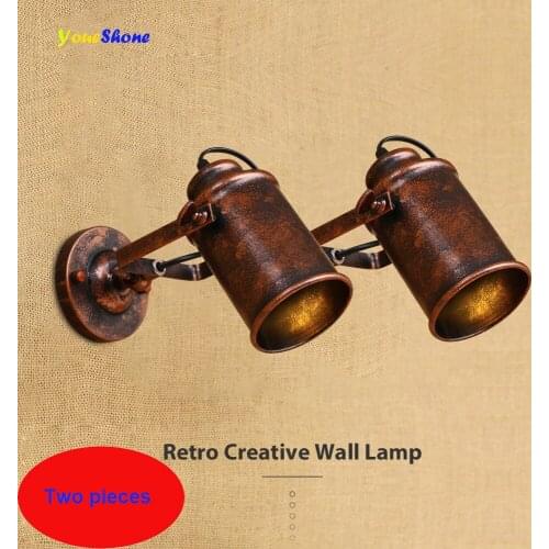 Wall Lamp Vintage Industrial Wall Lamp Adjustable Light Sconce Fixtures for Restaurant Bedside Bar Cafe Home Lighting E27