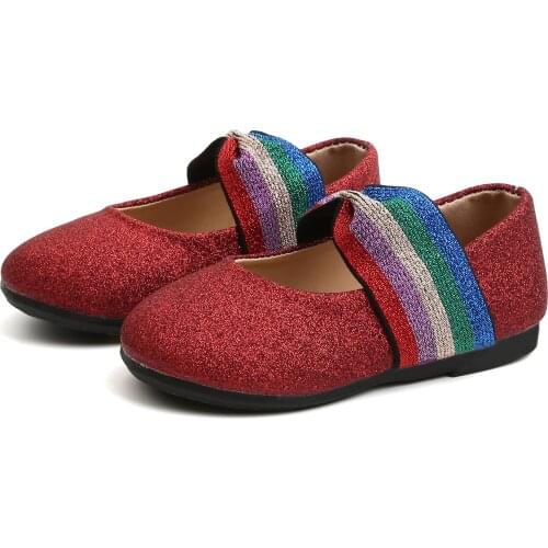 1-12Y Kids Shoes Girls Soft Sequins Non-slip Party Dress Shoes Children Dance Shoes Toddler Baby Casual Sweet Princess Sandals