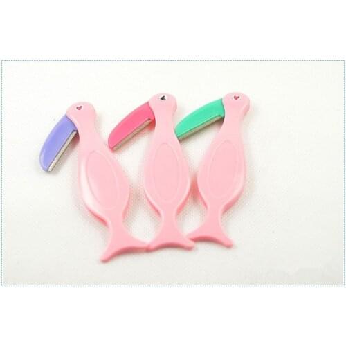 1 pc Flamingo modelling threading knife Eyebrow Razor,Facial Hair Remover Eyebrow Trimmer