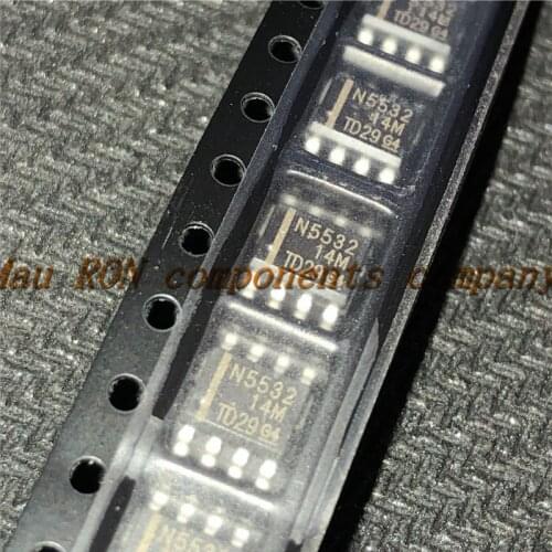 10PCS/LOT NE5532DR NE5532 SOP8 SOP-8 N5532 SMD New original In Stock