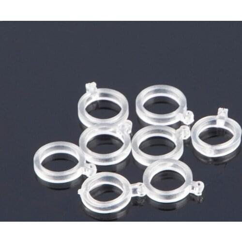 100Pcs Size 13mm 10mm 7mm Baits Elastic Bands Pellet Rubber Rings For Bait Carp Fishing Transparent Bait Bands Stretcher