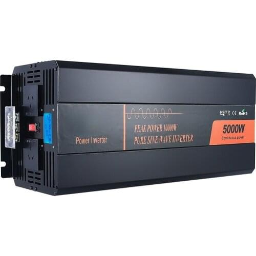 12V/24V/48V To 220V Intelligent Inverter 5000W Wall-Mounted Pure Sine Wave Inverter With Water Pump